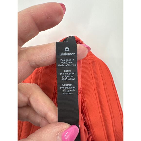 Lululemon The Short 9" Heather Vintage Vermillion Plum Shadow Large - Picture 6 of 6